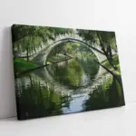 Kızıl Gökyüzü Altında İskele | Kanvas Tablo | Cam Tablo | Mdf Tablo | A20833