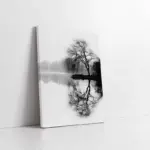 Sarmaşıklarla Bürülü Ahşap Köprü | Kanvas Tablo | Cam Tablo | Mdf Tablo | A20835