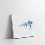 Karlı Ağaçlar Siyah Beyaz | Kanvas Tablo | Cam Tablo | Mdf Tablo | A20891