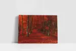 Kırmızı Orman | Kanvas Tablo | Cam Tablo | Mdf Tablo | A20958 - Görsel 2
