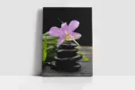 Spa Taşları Ve Orkide | Kanvas Tablo | Cam Tablo | Mdf Tablo | A23218 - Görsel 2