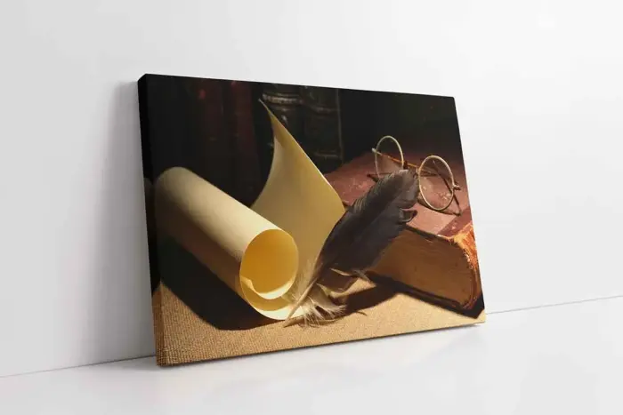 Tüy Kalem | Kanvas Tablo | Cam Tablo | Mdf Tablo | A23279 - Görsel 1