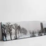 Panoramik Karlı Doğa | Kanvas Tablo | Cam Tablo | Mdf Tablo | A25022