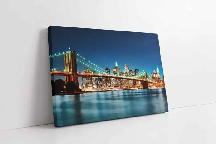 New York Gece | Kanvas Tablo | Cam Tablo | Mdf Tablo | A27027 - Görsel 1