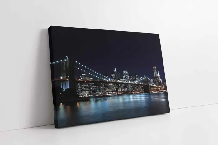 New York Gece | Kanvas Tablo | Cam Tablo | Mdf Tablo | A27028 - Görsel 1