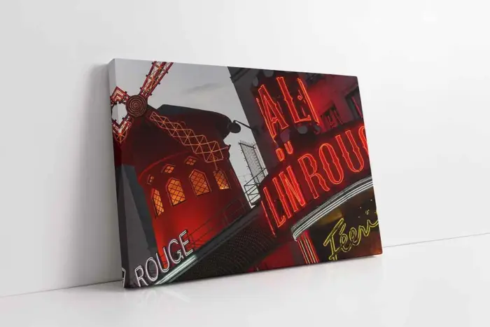 Fransa Moulin Rouge | Kanvas Tablo | Cam Tablo | Mdf Tablo | A27056 - Görsel 1