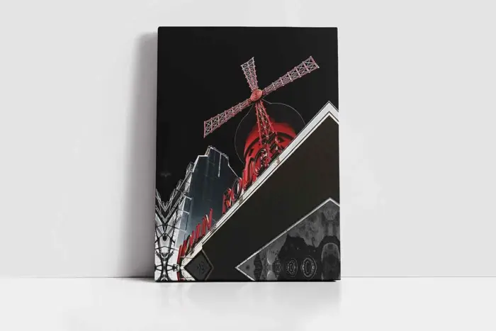 Fransa Moulin Rouge | Kanvas Tablo | Cam Tablo | Mdf Tablo | A27066 - Görsel 2