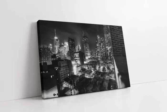 New York Gece | Kanvas Tablo | Cam Tablo | Mdf Tablo | A27075 - Görsel 1