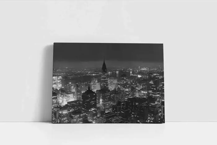 Siyah Beyaz New York | Kanvas Tablo | Cam Tablo | Mdf Tablo | A27094 - Görsel 2