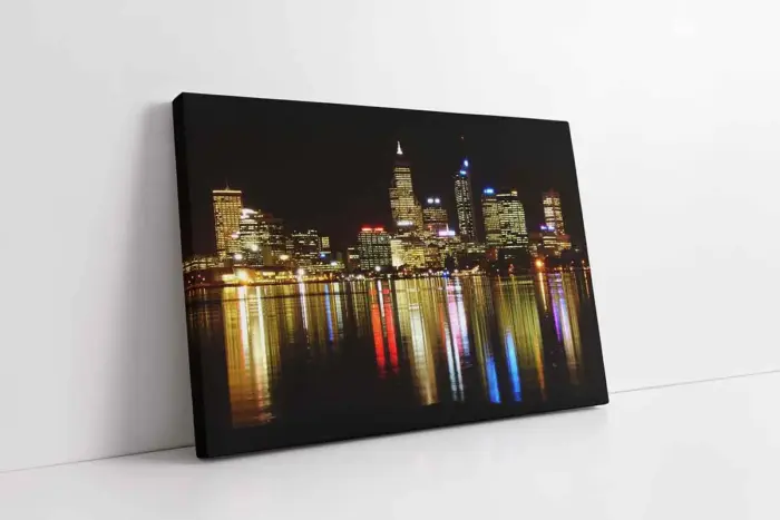 Perth Şehri Gece | Kanvas Tablo | Cam Tablo | Mdf Tablo | A27095 - Görsel 1