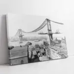 Manhattan Beyaz Köprü | Kanvas Tablo | Cam Tablo | Mdf Tablo | A27103