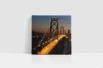 San Fransisco Oakland Köprüsü | Kanvas Tablo | Cam Tablo | Mdf Tablo | A27109 - Görsel 2