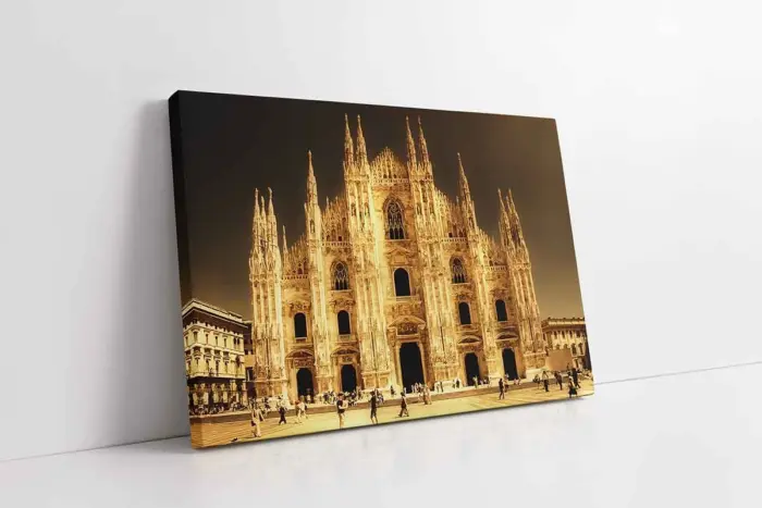 Milan Duomo Katedrali | Kanvas Tablo | Cam Tablo | Mdf Tablo | A27119 - Görsel 1