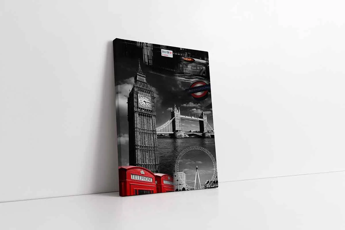 KA27133-10 Londra Şehir | Kanvas Tablo | Cam Tablo | Mdf Tablo | A27133 - Görsel 1