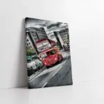 Londra Kırmızı Otobüs | Kanvas Tablo | Cam Tablo | Mdf Tablo | A27138
