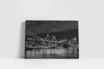 Siyah Beyaz New York | Kanvas Tablo | Cam Tablo | Mdf Tablo | A27146 - Görsel 2