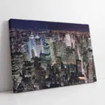 New York Gece | Kanvas Tablo | Cam Tablo | Mdf Tablo | A27160