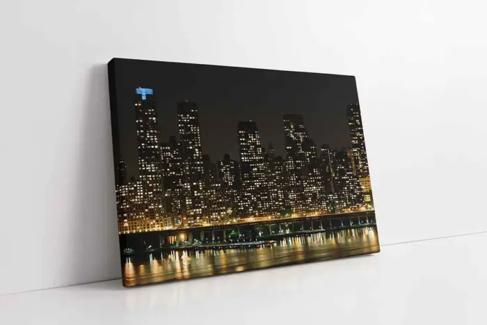 New York Gece | Kanvas Tablo | Cam Tablo | Mdf Tablo | A27162 - Görsel 1