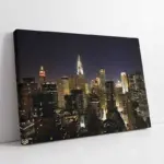 New York Gece | Kanvas Tablo | Cam Tablo | Mdf Tablo | A27174