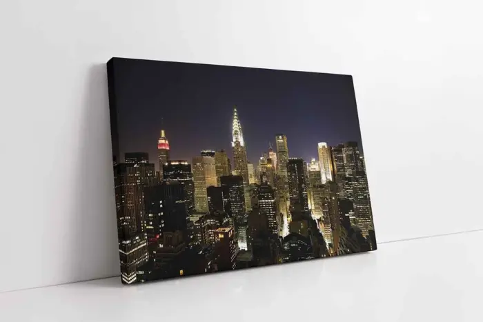 New York Gece | Kanvas Tablo | Cam Tablo | Mdf Tablo | A27174 - Görsel 1