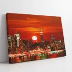 New York Gece | Kanvas Tablo | Cam Tablo | Mdf Tablo | A27176