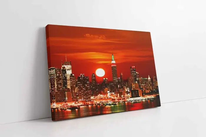 New York Gece | Kanvas Tablo | Cam Tablo | Mdf Tablo | A27176 - Görsel 1