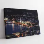 Yunanistan Gece | Kanvas Tablo | Cam Tablo | Mdf Tablo | A27211