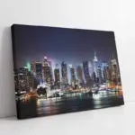 New York Gece | Kanvas Tablo | Cam Tablo | Mdf Tablo | A27273