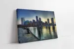 Boston Gece Şehir | Kanvas Tablo | Cam Tablo | Mdf Tablo | A27337