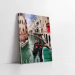 İtalya Venedik Gondol | Kanvas Tablo | Cam Tablo | Mdf Tablo | A27422