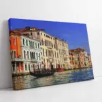 İtalya Venedik Gondol | Kanvas Tablo | Cam Tablo | Mdf Tablo | A27426