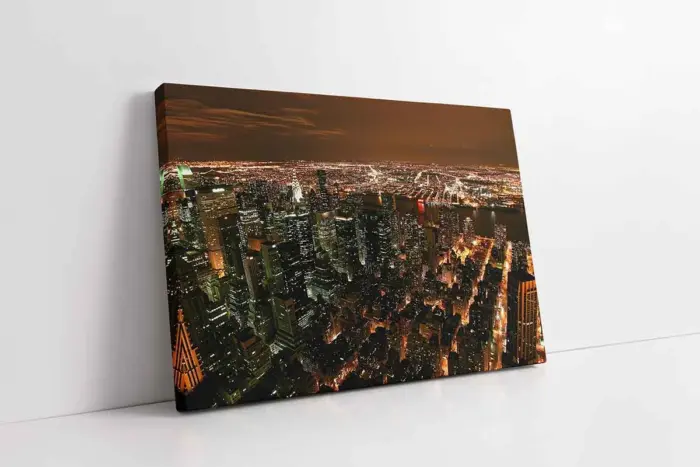 New York Gece | Kanvas Tablo | Cam Tablo | Mdf Tablo | A27490 - Görsel 1