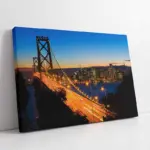 Gece Pozlama Köprü | Kanvas Tablo | Cam Tablo | Mdf Tablo | A27504