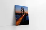 Gece Pozlama Köprü | Kanvas Tablo | Cam Tablo | Mdf Tablo | A27505