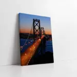 Gece Pozlama Köprü | Kanvas Tablo | Cam Tablo | Mdf Tablo | A27505