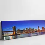 Gece Pozlama Köprü | Kanvas Tablo | Cam Tablo | Mdf Tablo | A27506