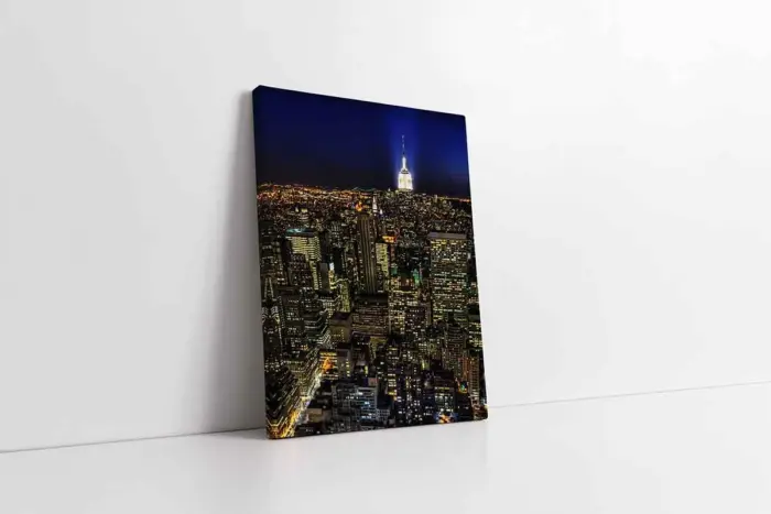 New York Gece | Kanvas Tablo | Cam Tablo | Mdf Tablo | A27525 - Görsel 1