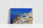Mavi Beyaz Yunan Oia Evleri | Kanvas Tablo | Cam Tablo | Mdf Tablo | A27537 - Görsel 2