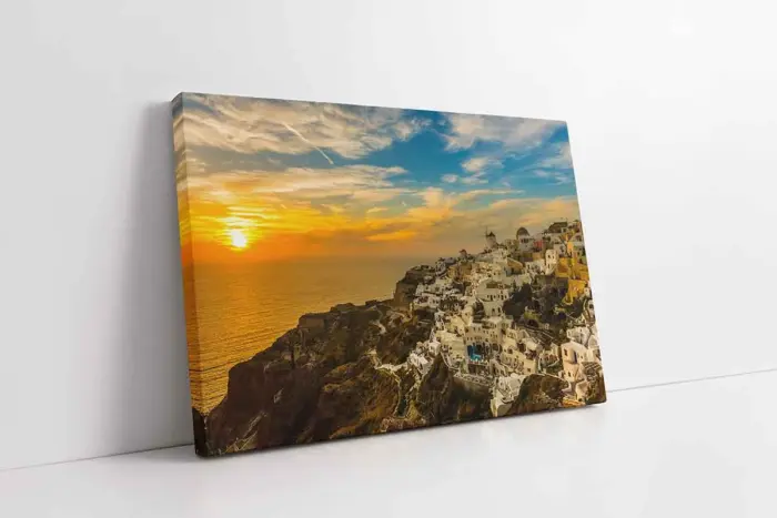 Santorini Adası | Kanvas Tablo | Cam Tablo | Mdf Tablo | A27564 - Görsel 1