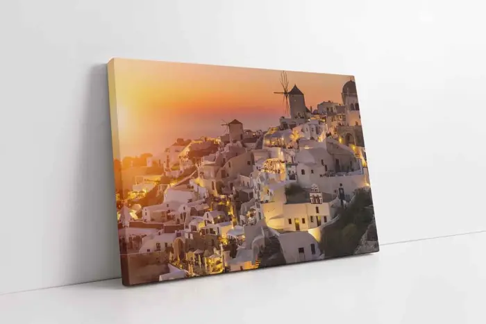 Santorini Adası | Kanvas Tablo | Cam Tablo | Mdf Tablo | A27569 - Görsel 1