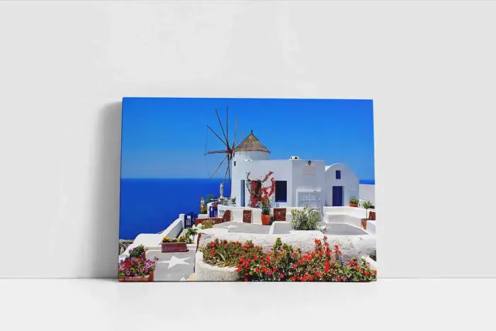 Santorini Adası | Kanvas Tablo | Cam Tablo | Mdf Tablo | A27572 - Görsel 2