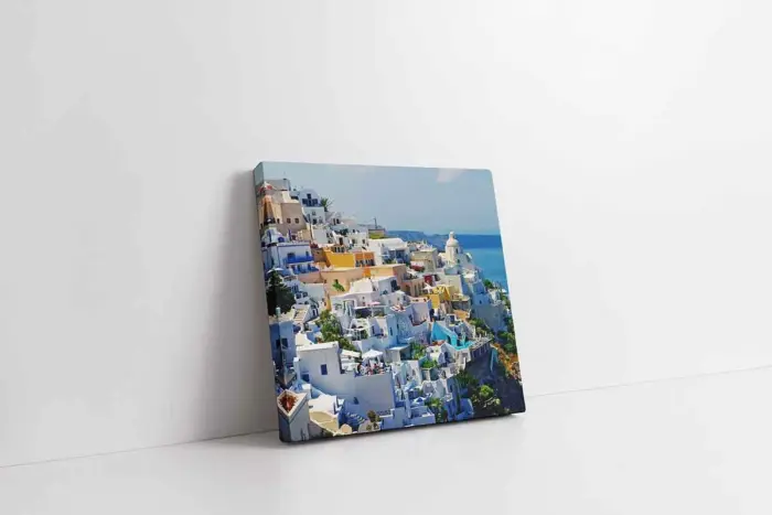 Santorini Adası | Kanvas Tablo | Cam Tablo | Mdf Tablo | A27574 - Görsel 1