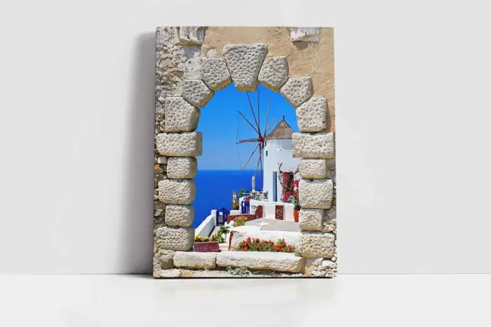 Santorini Adası | Kanvas Tablo | Cam Tablo | Mdf Tablo | A27579 - Görsel 2