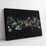 Soyut Grafik Çalışmaları | Kanvas Tablo | Cam Tablo | Mdf Tablo | A28028