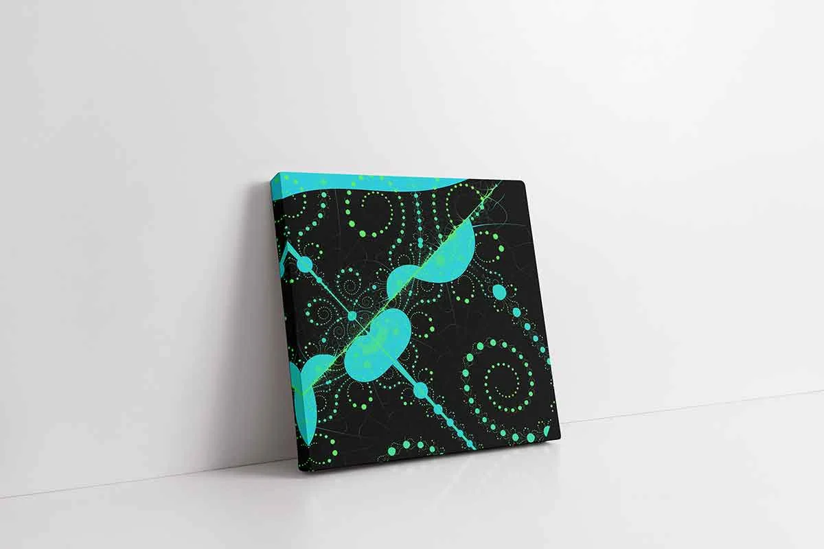 KA28123-10 Soyut Grafik Çalışmaları | Kanvas Tablo | Cam Tablo | Mdf Tablo | A28123 - Görsel 1