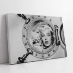 Siyah Beyaz Marilyn Monroe | Kanvas Tablo | Cam Tablo | Mdf Tablo | A31003