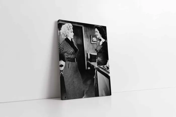 Siyah Beyaz Marilyn Monroe | Kanvas Tablo | Cam Tablo | Mdf Tablo | A31005 - Görsel 1