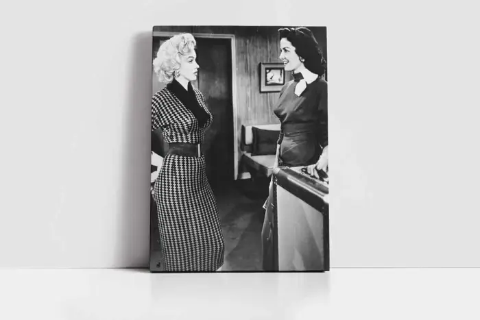 Siyah Beyaz Marilyn Monroe | Kanvas Tablo | Cam Tablo | Mdf Tablo | A31005 - Görsel 2