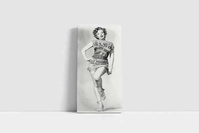 Siyah Beyaz Marilyn Monroe | Kanvas Tablo | Cam Tablo | Mdf Tablo | A31007 - Görsel 1