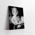 Siyah Beyaz Marilyn Monroe | Kanvas Tablo | Cam Tablo | Mdf Tablo | A31010
